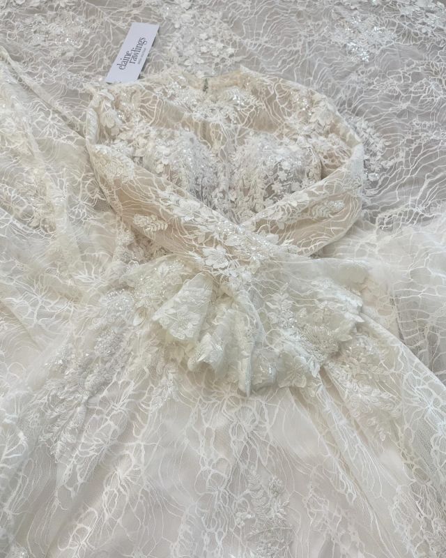 Friday thoughts…Have you considered sleeves on your wedding dress? Consider the time of year you are getting wed as to what type of sleeve you would pick. A delicate lace for spring or a solid crepe material for winter. Not sure if you want a sleeve as a permanent look, then why not go for detachable sleeves creating two looks!
