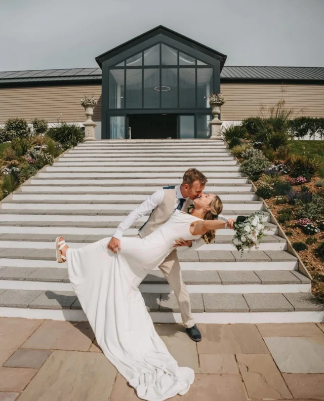 Absolutely in love with this shot by @idofilmandphotos of Alliee and Elliott on their big day back in May @pengellyweddings. I had the pleasure of helping Alliee find her perfect gown. Congratulations to you both! 😍